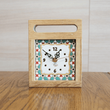 タイルの置き時計:エメラルド - タイル工房コルメーナ