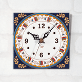 タイルの掛け時計:小魚 - タイル工房コルメーナ