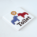 トイレサイン ダーラナホース(カラー) - タイル工房コルメーナ