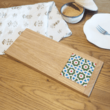 カフェトレー:ペルシャンフラワー - タイル工房コルメーナ