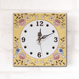 掛け時計:青い鳥 - タイル工房コルメーナ