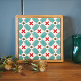 鍋敷き:エメラルド - タイル工房コルメーナ