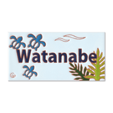 表札 ハワイアン:ホヌ - タイル工房コルメーナ