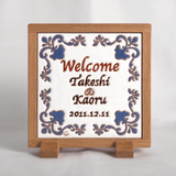 エレガント:ブルー - エレガント:グリーン - タイルのウェルカムボード