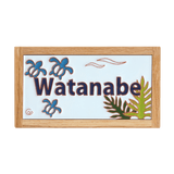 表札 ハワイアン:ホヌ - タイル工房コルメーナ