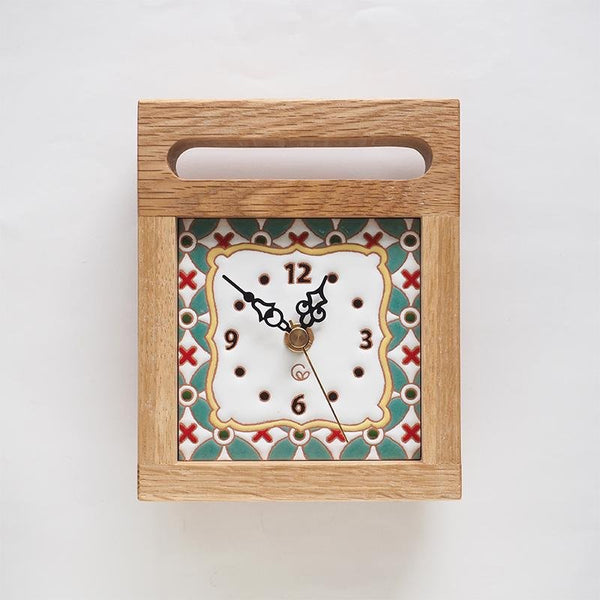 置き時計：エメラルド - タイル工房コルメーナ