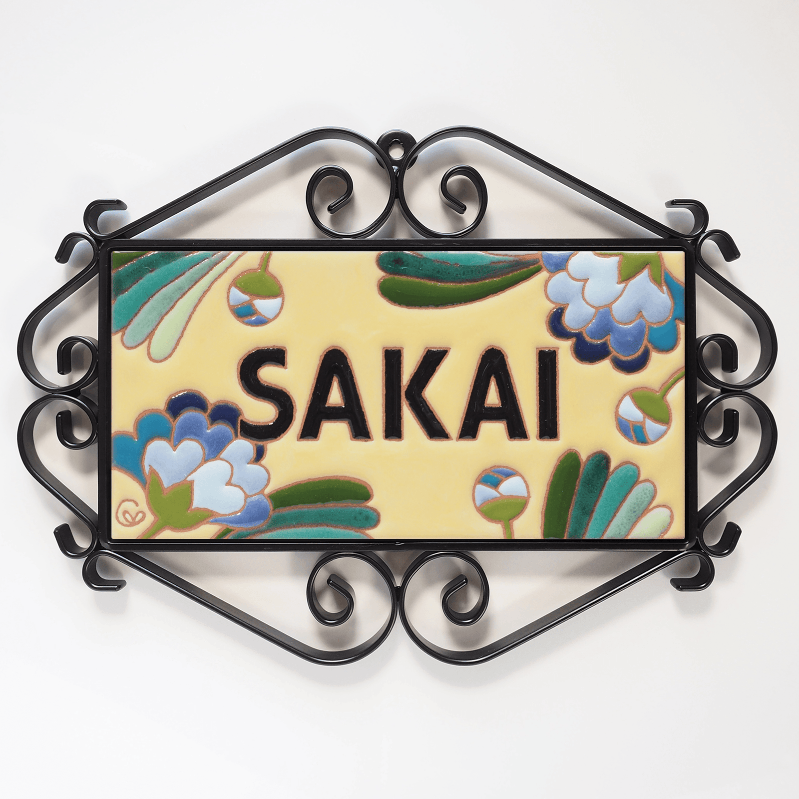 ポップフラワー タイル表札 — タイル工房コルメーナ