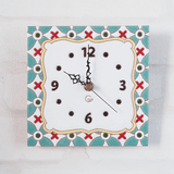タイルの掛け時計：エメラルド - タイル工房コルメーナ